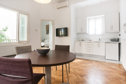 Apartment located in a Bauhaus building with access to a roof top terrace with t Athens, Attica, Greece 1 bedrm apt, terrace, walk to Plaka Entire rental unit vacation rental 502842