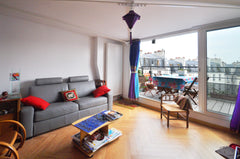 On the top,sharing my space,you have your bedroom,your shower and  toilet.YOu ca Paris, France toits de Paris Private room in rental unit vacation rental 80301