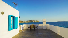 My place is in walking distance from Ag.Ioannis beach,50m from the bus station t Mikonos, Greece House with amazing seaview and sunset in Ag.Ioanis Cycladic home vacation rental 13600661