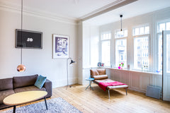 We offer a huge luxurious apartment with balconies. The neighborhood is the attr Copenhagen, Denmark 150 M2 luxery in central Copenhagen Entire rental unit vacation rental 2155140