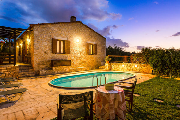 This traditional stone-built villa is located outside of a traditional village s Rethimnon, Greece Traditional Stone- built House with Garden Pool! Entire home vacation rental 775604