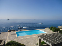 Facing the sea (boundaries till the rocky cliff) with one bedroom, living room,   Villa Delos (80sq.m) Entire bed and breakfast vacation rental 7876887