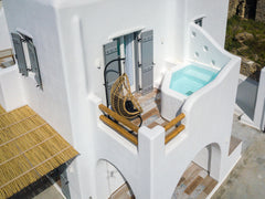 Grey Villa consists of one double bedded room, one twin bedroom and 2 bathrooms,  Grey Villa - Naxian Sunset Villas complex Cycladic home vacation rental 43049546