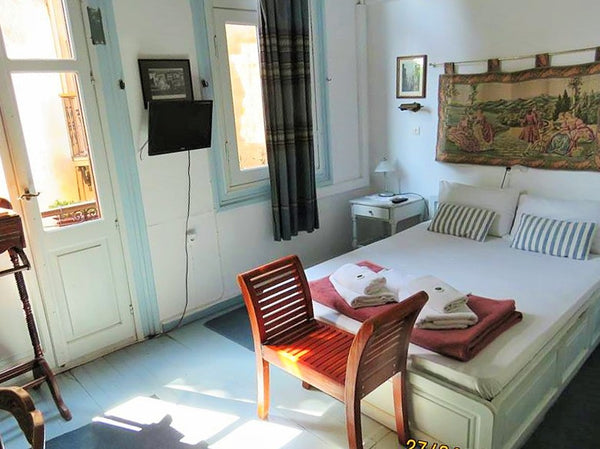 BIG DOUBLE WITH BALCONY & VIEW: 1 Double Bed AND 1 Single Mezzanine Bed, Private Greece Pension Theresa room #04 with balcony & nice view Room in boutique hotel vacation rental 27208256