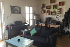 Private room quiet and bright with double bed and 2 windows in an 80m2 full of l Paris, France Lovely flat with Eiffel tower view Private room in rental unit vacation rental 11466390