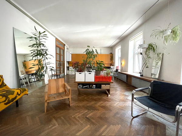 Open plan room in a former carpentry in Vienna. <br /><br />Located in the 5th,  Vienna, Austria Loft-style room in Shared apartment in Vienna Private room in loft vacation rental 619407981885907993