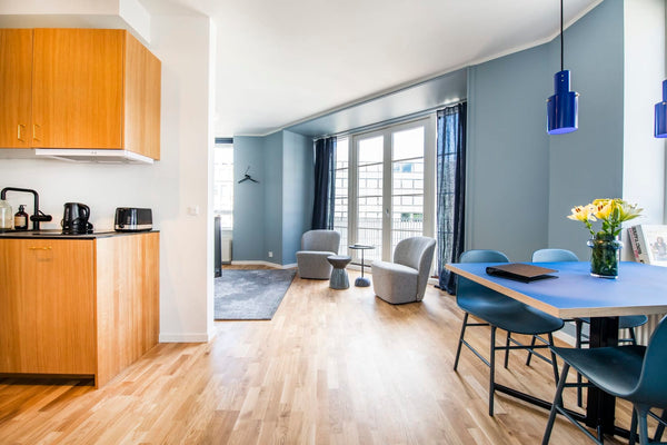 The designers perfected the cool and modern interior with a few nice touches thr Copenhagen, Denmark By the Lakes 1BR Swanky apartment - Into This Plac Entire serviced apartment vacation rental 45129905
