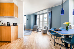 The designers perfected the cool and modern interior with a few nice touches thr Copenhagen, Denmark By the Lakes 1BR Swanky apartment - Into This Plac Entire serviced apartment vacation rental 45129905