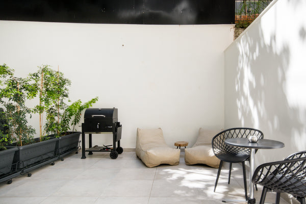 Walk out onto the sunny patio to enjoy a morning cup of coffee. Ignite the BBQ g Athens, Greece Hecate, Studio with a Private BBQ Patio and a Shared Gym Entire rental unit vacation rental 22930406