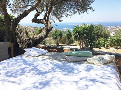 A stone's throw from the picturesque village of Batsi and the awarded beach this Attica, Greece Andros Eco lodge Entire villa vacation rental 559831343535231689