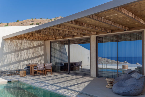 Unique earth-sheltered villa with unlimited sea view, 250m from the beach, with  Rethimnon, Greece Altera-Terra beach villa, pool (adults only) Entire villa vacation rental 51932577