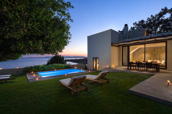 This elegant, tranquil beachfront Villa is set at a hill of Pefki. It offers an  Egeo, Greece South Key Villa Entire villa vacation rental 43631161