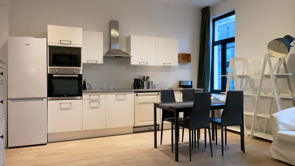 Beautiful apartment in a new construction. Fully equipped and functional apartme  1-bedroom modern apartment Brussels Entire rental unit vacation rental 544146284105911280