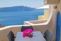 Cozy, well-appointed and with views of the dazzling caldera, this authentic cave Oia, Greece Twin Cave House Cycladic home vacation rental 18612710