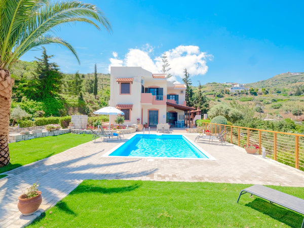 Spacious, welcoming and enjoying a virtually unique location just 100m away from Heraklion, Greece Beach Villa Lygaria with private pool and basketball court Entire villa vacation rental 31427816