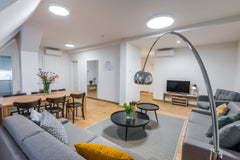 Brand new spacious 1-bedroom apartment for up to 6 persons with airconditioning  Prague, Czechia 3 Min To Wenceslas Sq. 1BR Apartm. Deluxe w. A/C Entire rental unit vacation rental 16332421