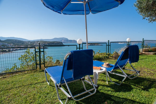 No 5 has an air conditioned double bedroom and a patio door leads out to a share Chania, Greece Apt No5 with sea view garden Entire rental unit vacation rental 10738129