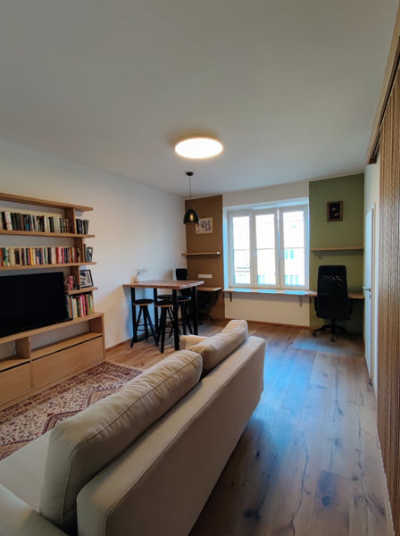 Sunny flat located in Zizkov - a historical district of Prague, with nice local  Prague, Czechia Small cozy flat 15 minutes from the Old Town Entire condo vacation rental 19841041