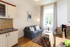 Fully furnished one bedroom apartment, situated on the 3rd floor in a well maint Mníšek pod Brdy, Czechia Moravska 4, # 3 Entire rental unit vacation rental 35241515