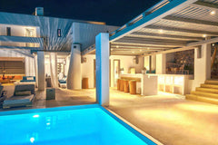 The estate is composed of the main villa and 2 guest houses. It can accommodate  Gstaad, Switzerland Chic Mykonos Holiday Villa Entire villa vacation rental 33234960