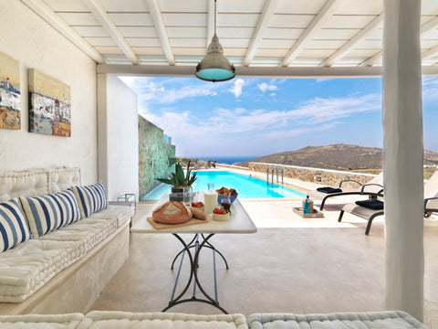 Villa Mare e Montagna, a four bedroom villa with private swimming pool and panor Athens, Greece Villa Mare, Μykonos Entire villa vacation rental 49786352