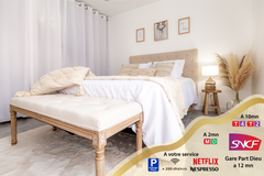 Au cœur du séduisant quartier de Monplaisir, cet appartement spacieux tout juste Lyon, France 🌾Grand & Lumineux🌾Monplaisir • Métro à 2’ •🅿️ Privé Entire condo vacation rental 53225757