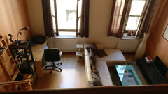 Grand studio de 30 m² avec une mezzanine de 15 m² d'une hauteur raisonnable. App Lyon, France Studio de canut au cœur de croix rousse Entire rental unit vacation rental 25421095