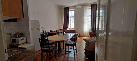 1 bedroom that can accomodate three guests. Flat has fully equipped kitchen with Vienna, Austria 1 bedroom flat close to the Inner city of Vienna Entire rental unit vacation rental 623714442977234475