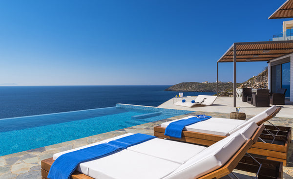 Exceptional waterfront villa with private infinity pool and sea access.<br /><br Luxembourg Luxury seafront design villa, Crete Entire villa vacation rental 2839903