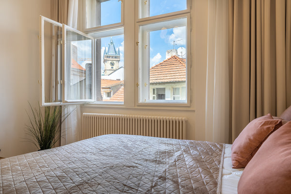 This bright, one-bedroom apartment is located on the third floor of a building i Prague, Czechia Romantic Apartment next to Astronomical Clock Entire condo vacation rental 659017927464557571
