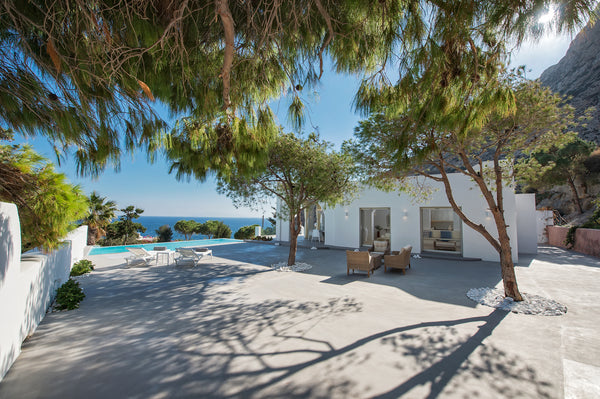 A luxurious villa with very spacious outdoor areas and gardens, three plus one b Thera, Greece Villa Adrali, four bedrooms villa with pool Entire villa vacation rental 8932563
