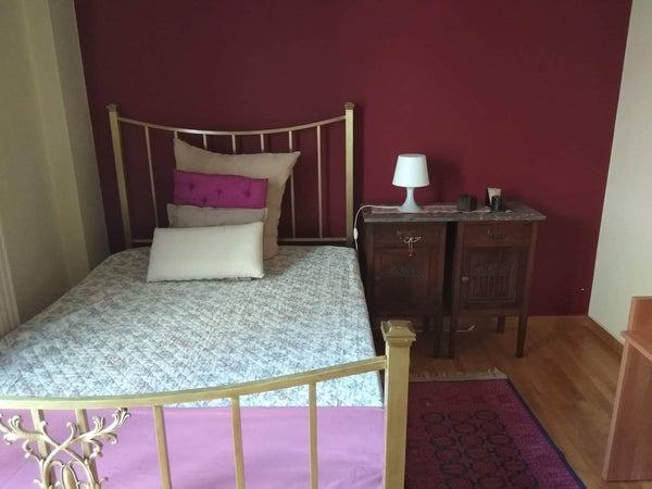 Spacious room ideal for students with double bed, desk and small balcony. Shared Athens, Attica, Greece Τhe Red Room Private room in condo vacation rental 27886484
