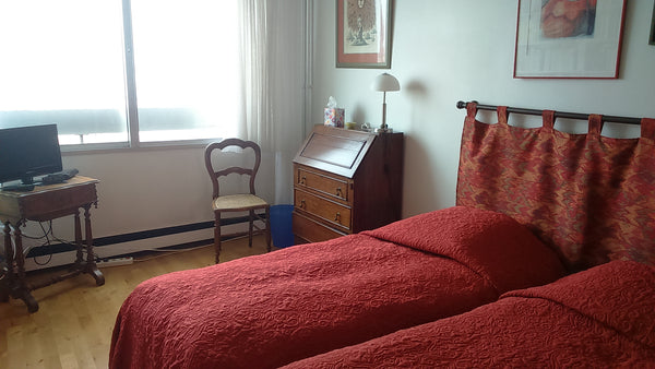 Quartier animé et multi culturel, situé à proximité du métro, de deux parcs(Butt Paris, France Chambre avec vue pour 2 (19eme) Private room in condo vacation rental 6460292