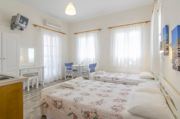 Spacious studio with balcony and everything will need a traveler for comfort liv Greece 3 person studio with balcony Private room in rental unit vacation rental 7720913