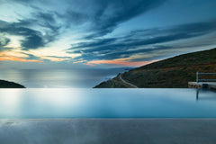 Four barefoot chic luxury villas,sharing an infinity pool, perched in a smooth s Athens, Greece K4Kastellas Villa1 by K4Kythnos Entire villa vacation rental 12665692