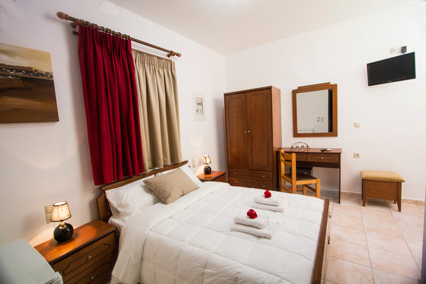 Our Agarathos Apartments are in the medieval village of 