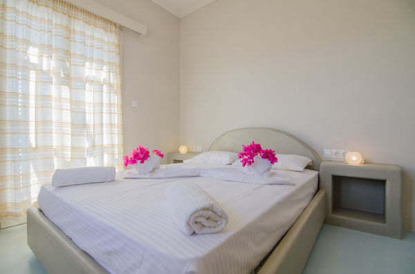 This double room is built with the traditional cycladic materials and style and  Ios, Greece traditional double room in relax setting Private room in guesthouse vacation rental 15699788