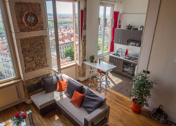 My spacious apartment that I renovated in 2015, 2016 and 2021, on the hill of th Lyon, France Wonderful view from Lyon to the Mt Blanc Entire rental unit vacation rental 13160741