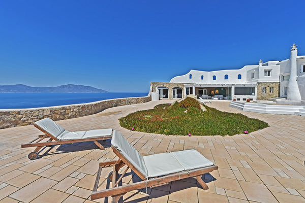 Villa Poseidon is on the top of the hill in Houlakia, over the beach. Always ask Athens, Greece Mykonos Poseidon villa breathtaking view and pool Entire villa vacation rental 50450671