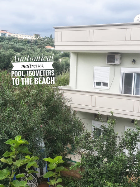 This 75sqm maisonette can accommodate up to 6 people. Groundfloor, view at the g Almyrida, Greece Marianna apartments Almyrida 2bdr maisonette Entire home vacation rental 25253422