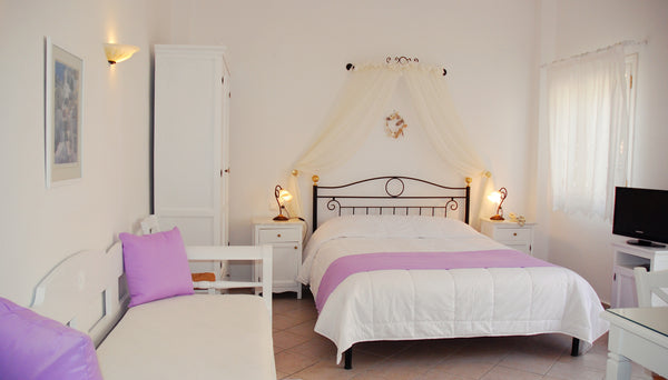 Spacious, non-smoking Rooms whit white furniture. Designed to make you feel at h Greece Double Room Private room in bed and breakfast vacation rental 18011405
