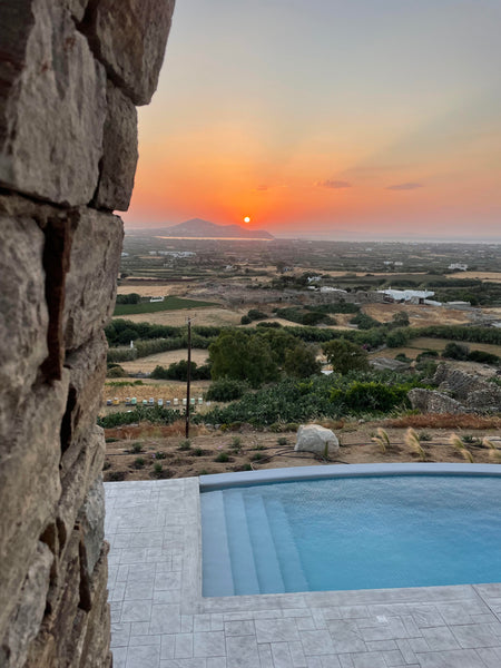 The Villa is located on a hill overlooking the sea and the town of Naxos. The re  Uphill stoned house with breathtaking sunset view. Entire rental unit vacation rental 637484421792406145