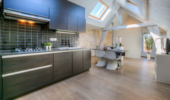Situated in the St-Elisabeth Beguinage, 300m from the Gravensteen Castle, our re Ghent, Belgium Stylish Rooftop Apartment with Fireplace Entire rental unit vacation rental 38258643