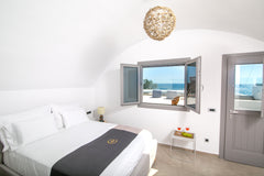 Located at the upper floor of our premises, the stylish Deluxe Suite is designed  Aegean Melody Suites-Deluxe Suite,Outdoor Jacuzzi Private room in bed and breakfast vacation rental 41632656