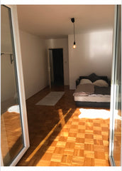 This large, beautiful, sunfilled room, in our 2 bedroom student apartment ist pe Vienna, Austria Large minimalist room in Vienna's hippest district Private room in rental unit vacation rental 44148608