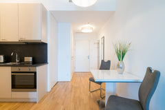 Ideal for short term rent: 35sqm flat in Marina Tower Vienna with great view. In Vienna, Austria Vienna Residence | Small apartment with amazing view close to Ernst Happel stadium #6438 Entire rental unit vacation rental 681166607414115869