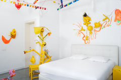 In the beginning of 2019 David Bade started to make sculptures for the DRUUM pro Brussels, Belgium David Bade Room in bed and breakfast vacation rental 38472908