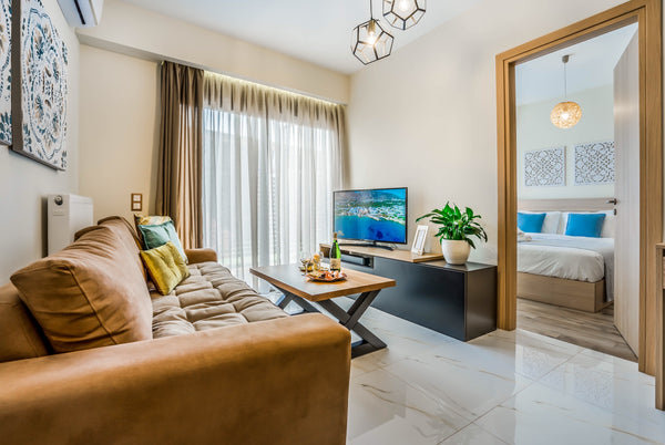In the heart of Hersonissos City , the full equipped apartment  is situated on a Hersonissos, Greece Lemar apartments Hersonissos Center with Garden Entire rental unit vacation rental 32495270