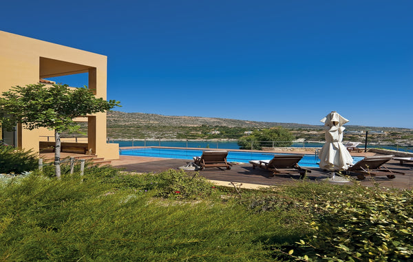 Superb location right on the sea, 200m to sandy beach, Spa and fitness room, Kay Chania, Greece Luxurious Seafront Villa With Pool, Sauna 200m... Entire villa vacation rental 15696431