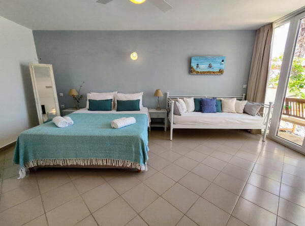 This studio is just renovated. Ideal for 2 people but it can also support a thir Naxos, Greece Studio with terrace, Sea View Entire rental unit vacation rental 12331895